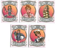 Briefmarken "Jane Fonda". Burundi.