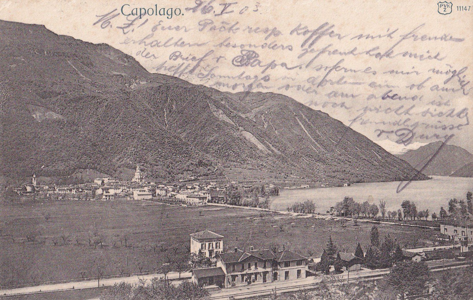 Cartoline postali: Capolago Stazione e Vista generale – Usato da Olten venduto da clotaldi