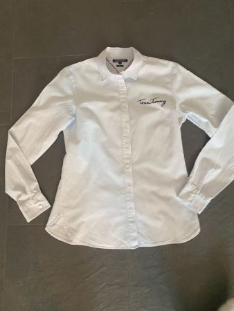 TOMMY HILFIGER Bluse hellblau Gr. 36