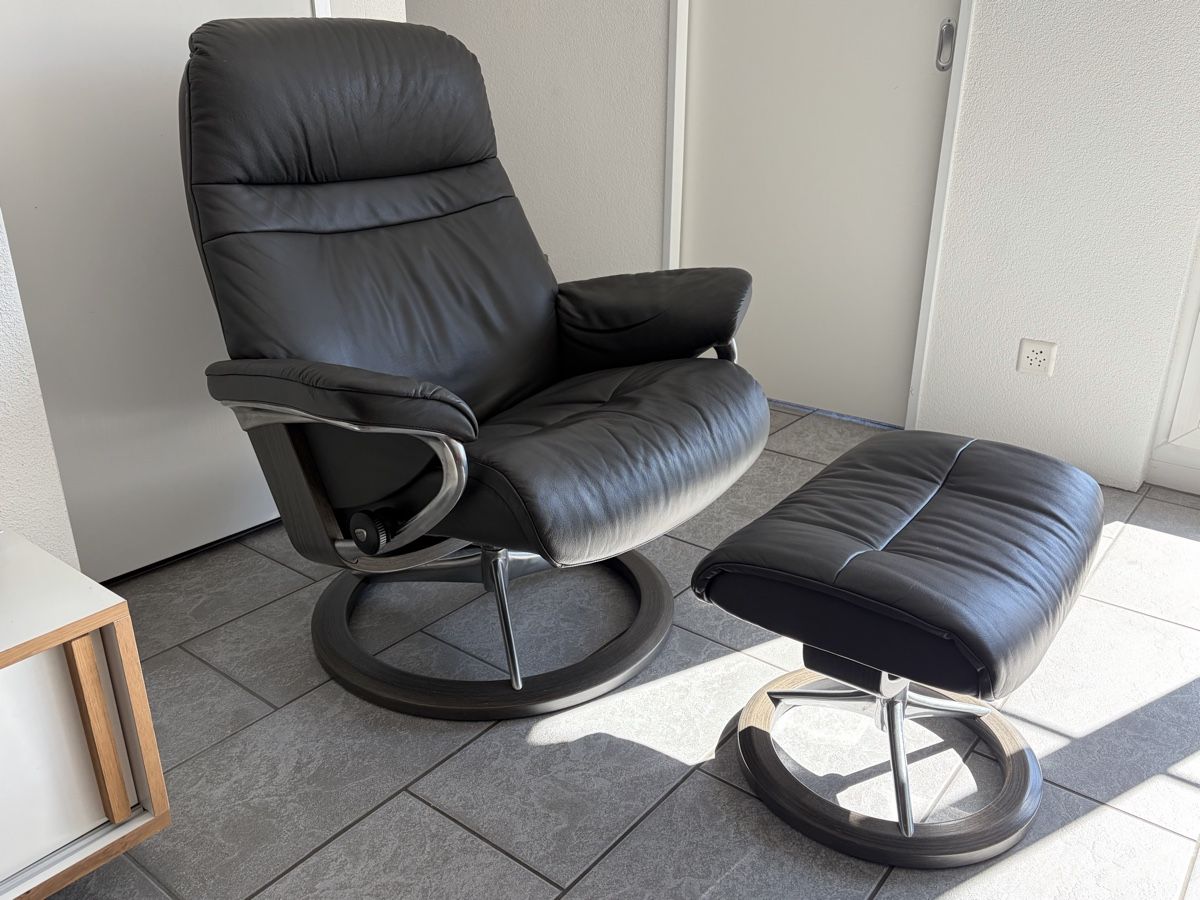 Stressless Poltrone: Stressless Sessel mit Hocker Ledersessel – Usato da Freienstein venduto da Zippi007 1