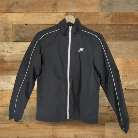 Veste coupe-vent Nike noire et blanche - Taille S