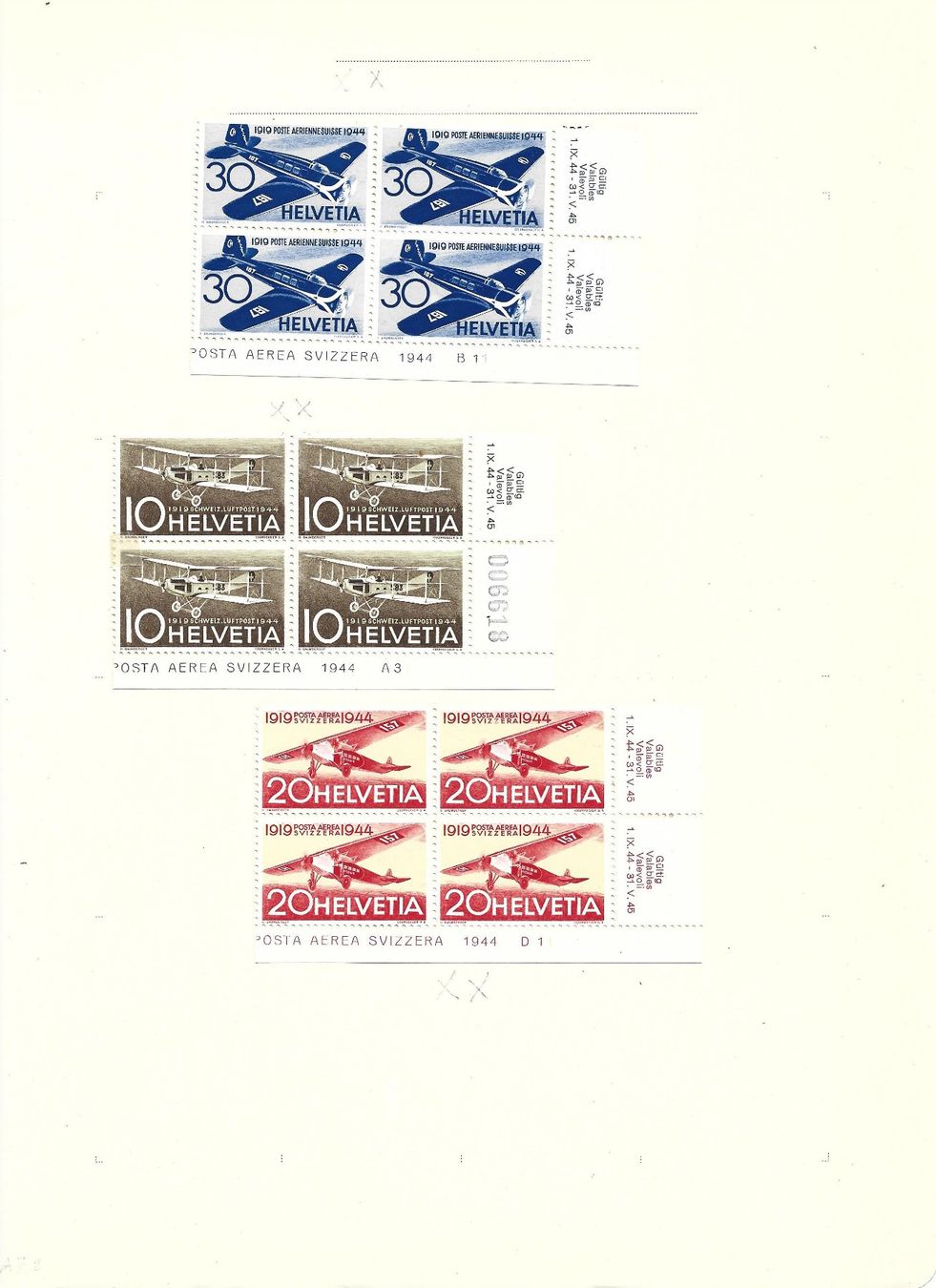 Tutti i francobolli: aviation, 1919/44 – Usato da Delemont venduto da toutdubon11 1