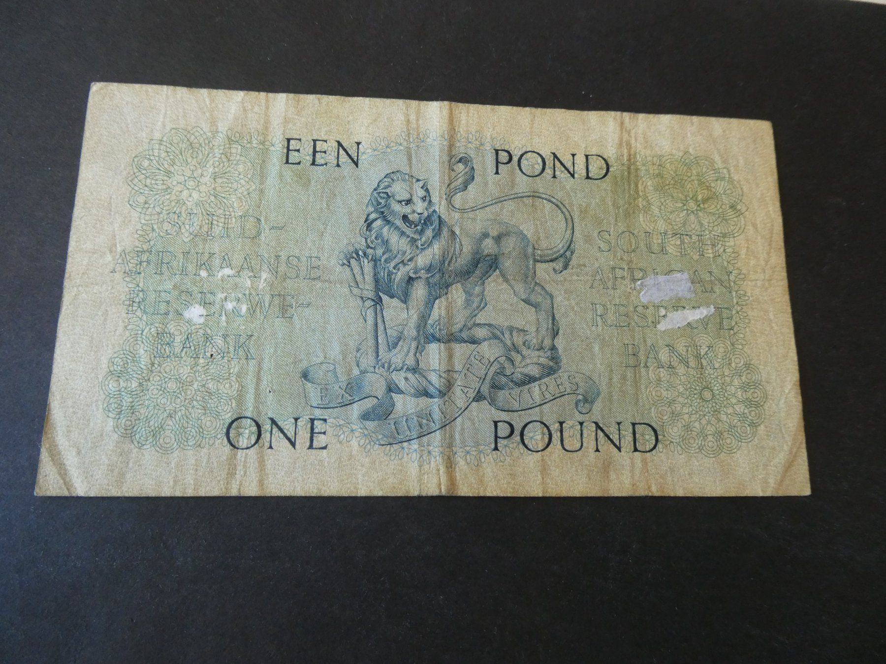 Billets de banque: Südafrika 1957, 1 Pound – D'occasion à Hinterforst par Rohusri 1