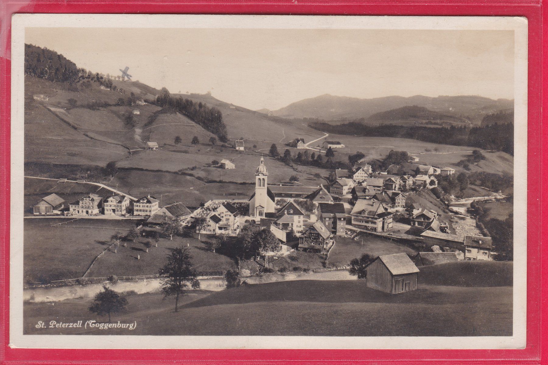 Cartoline postali: ST.PETERZELL, 15.8.1927 – Usato da Oberrieden venduto da Gebirgsstelze