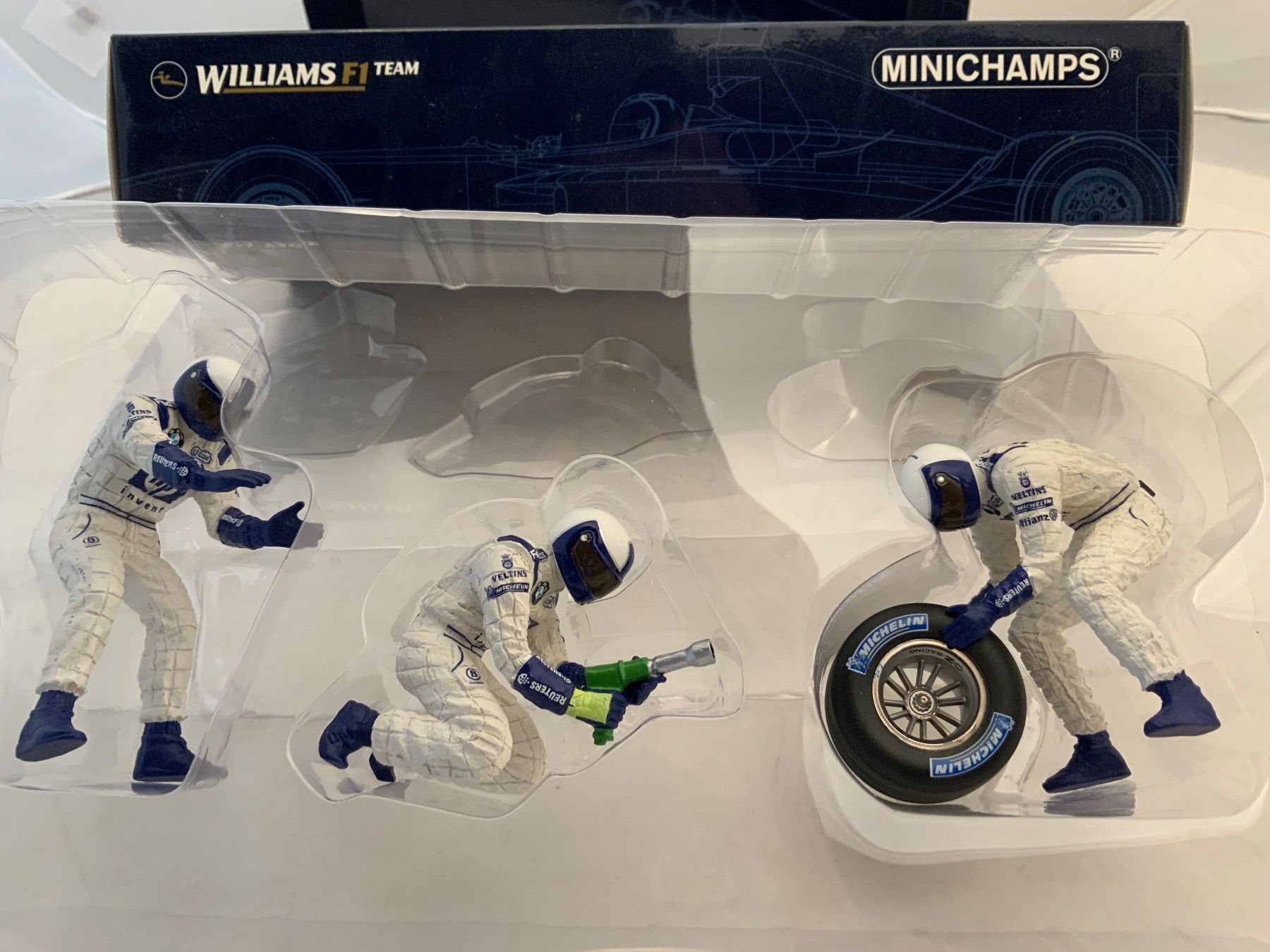 Statuette: Figuren-Set, Formula 1, Team Williams, Massstab 1:18 – Nuovo e nell'imballaggio originale da Erlenbach im Simmental venduto da Model_box 2