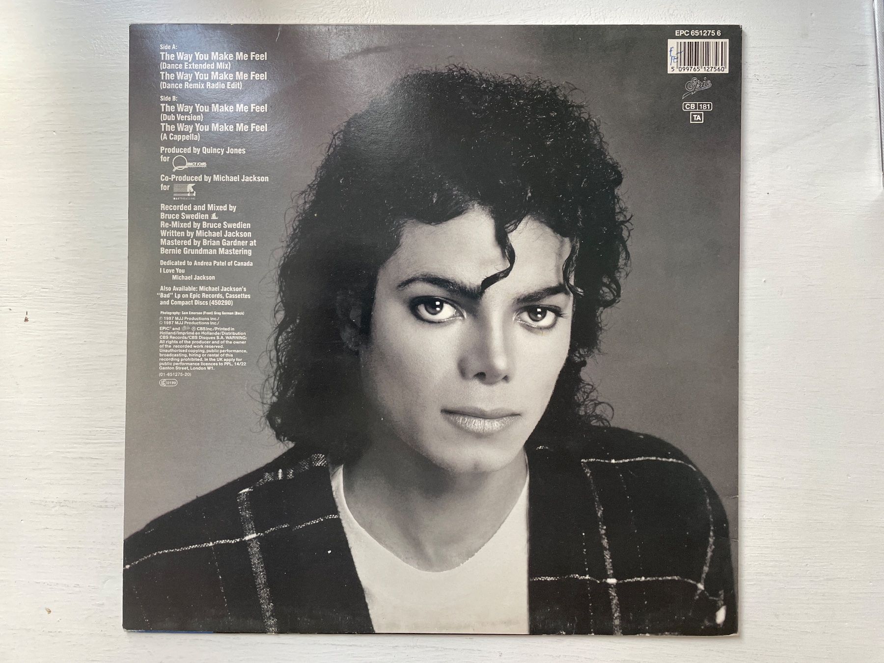 Schallplatten: Michael Jackson - The Way You... - 12" Maxi, 1987 – Gebraucht aus Zürich von Andy_t71 1