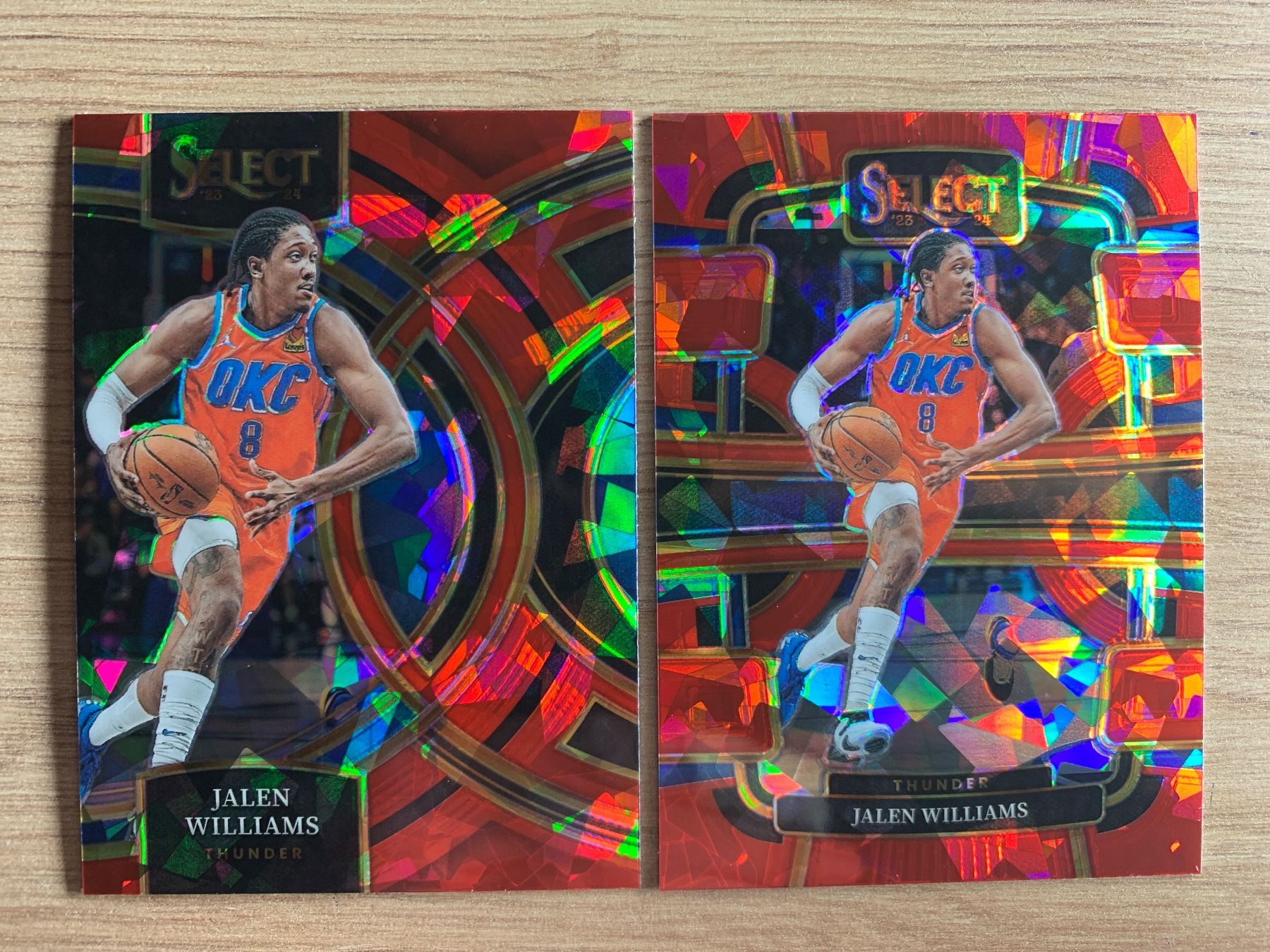 Nba Sammelbilder & Trading cards: NBA Jalen Williams RED ICE Concourse & Premier Select 23/24 – Gebraucht aus Netstal von Clutch79Cardz