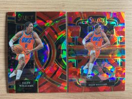 NBA Jalen Williams RED ICE Concourse & Premier Select 23/24