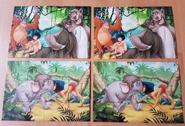 MOGLI & SEINE FREUNDE DISNEY PUZZLE / 2 x 12 TEILE, AB  3 J.