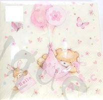 Serviette baby rosa (1170 r) 2Stk.