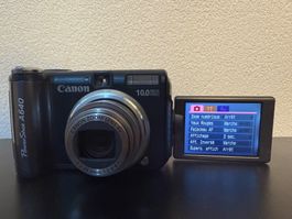 APN Canon PowerShot A640 10MP (Digicam Y2K)