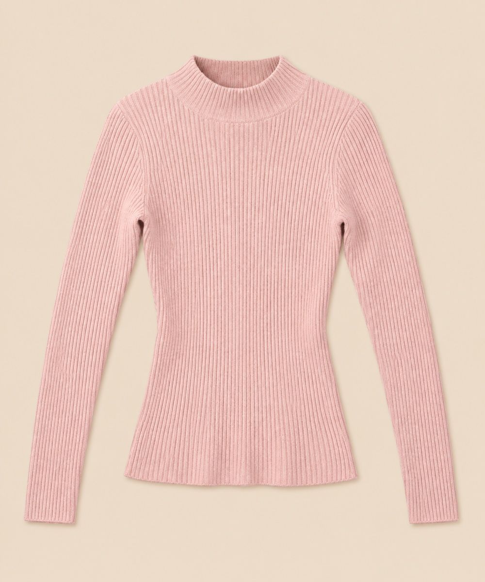 Maglioni & Felpe: PULL ROSE À COL MONTANT – Nuovo (secondo la descrizione) da Lausanne venduto da KeNaChic 1