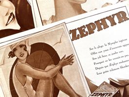Zéphyr Seife Savon - 3 alte Werbungen / Publicités 1928