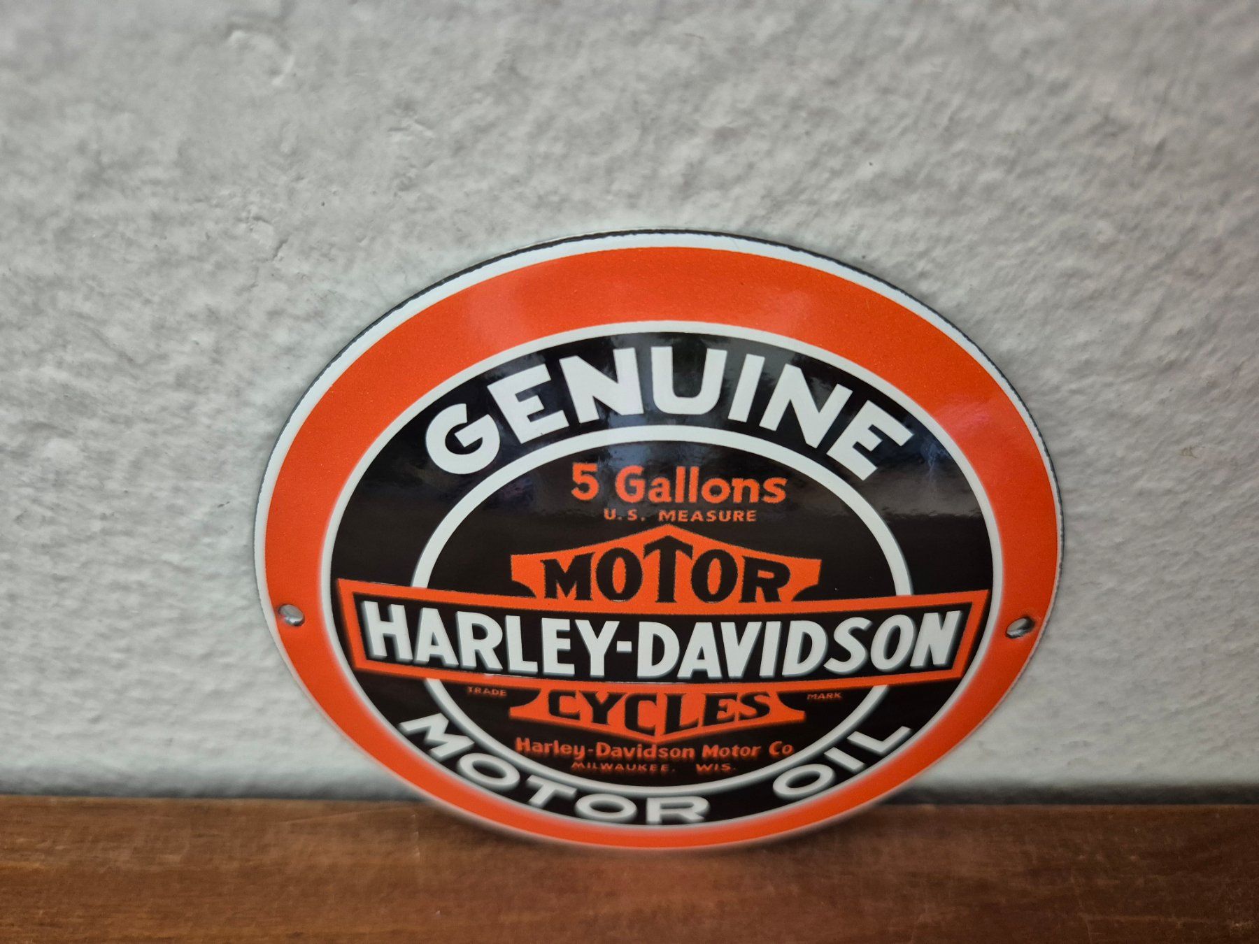 Harley-Davidson Schilder: Emailschild Harley Davidson Motorrad Service Emaille Schild – Neu (gemäss Beschreibung) aus Schaffhausen von pfanis09 1