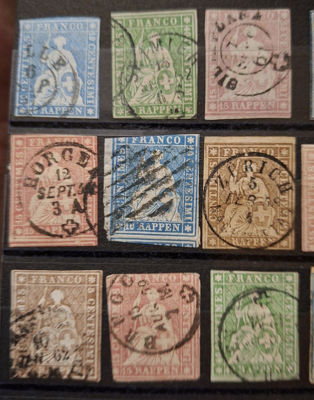 Tutti i francobolli: Strubellot Lot 21Stk.  – Usato da Balgach venduto da SIMEON27 1