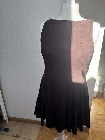 Damen Kleid ärmellos schokobraun schlichter Stil