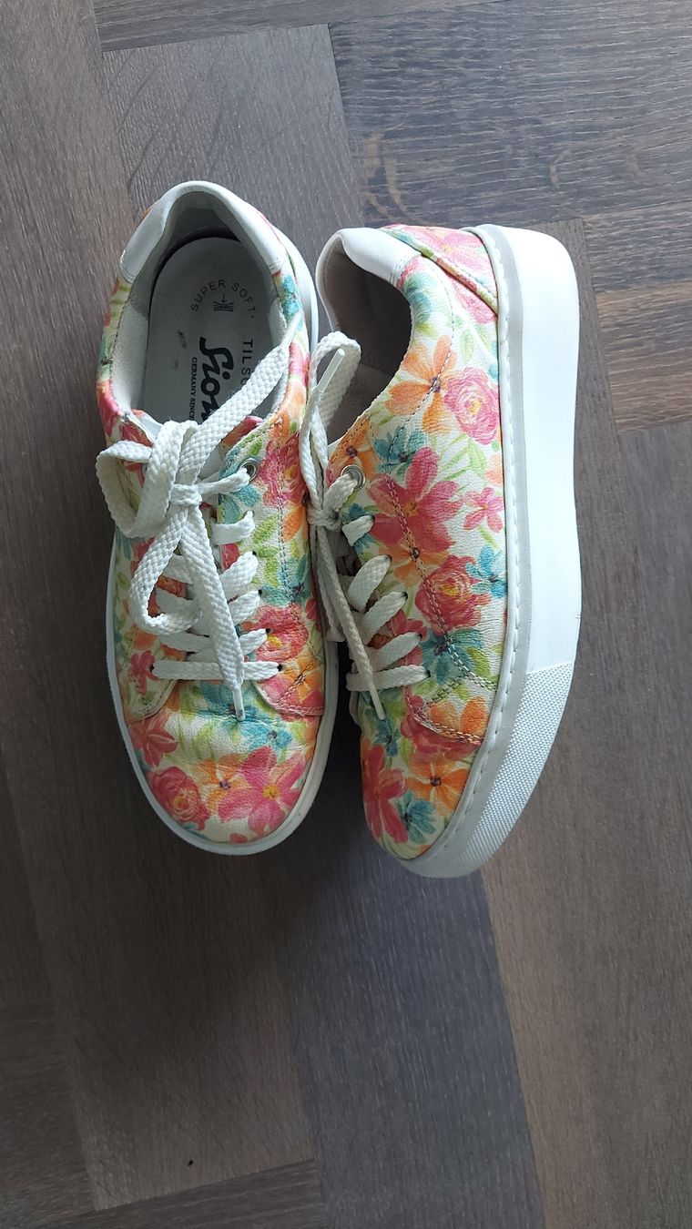 Scarpe da donna: Damen Sneaker - Blumenmuster - Leder - SIOUX - Grösse 38 – Usato da Pfäffikon ZH venduto da siae 2