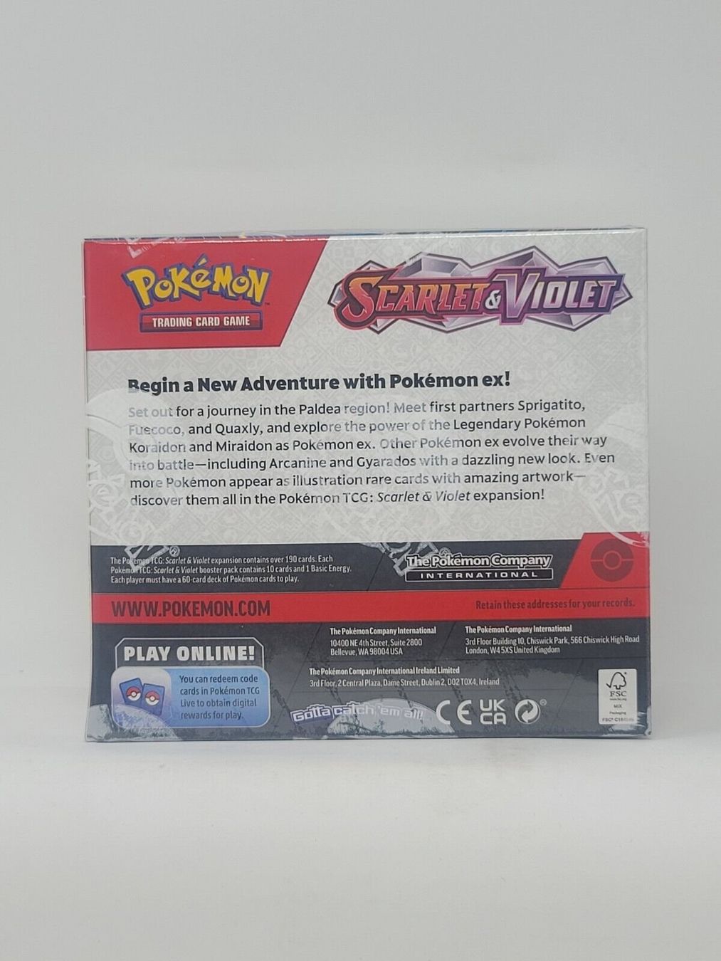 Pokémon Carte collezionabili: Pokémon Scarlet & Violet Base Set Booster Box Display E – Nuovo e nell'imballaggio originale da Lyss venduto da Famicom 1