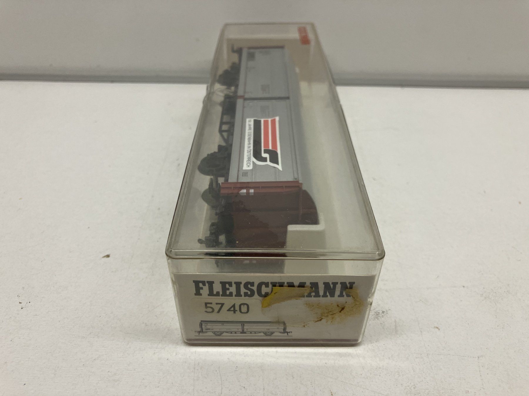 Fleischmann Modellini di ferrovie: Fleischmann 5740= Schiebewandwagen ÖBB 50 Jahre Eisenbahn – Usato da Thun venduto da retoolinoo 8