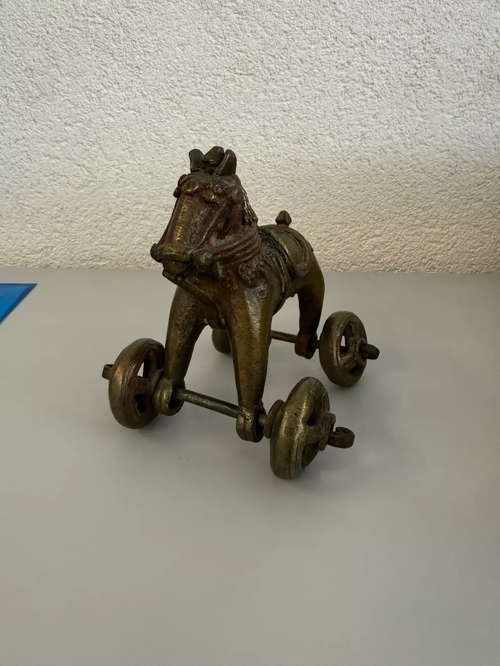 Figuren: Antikes Messing Pferd – Gebraucht aus Gümligen von Brocki-Reimal-Stift