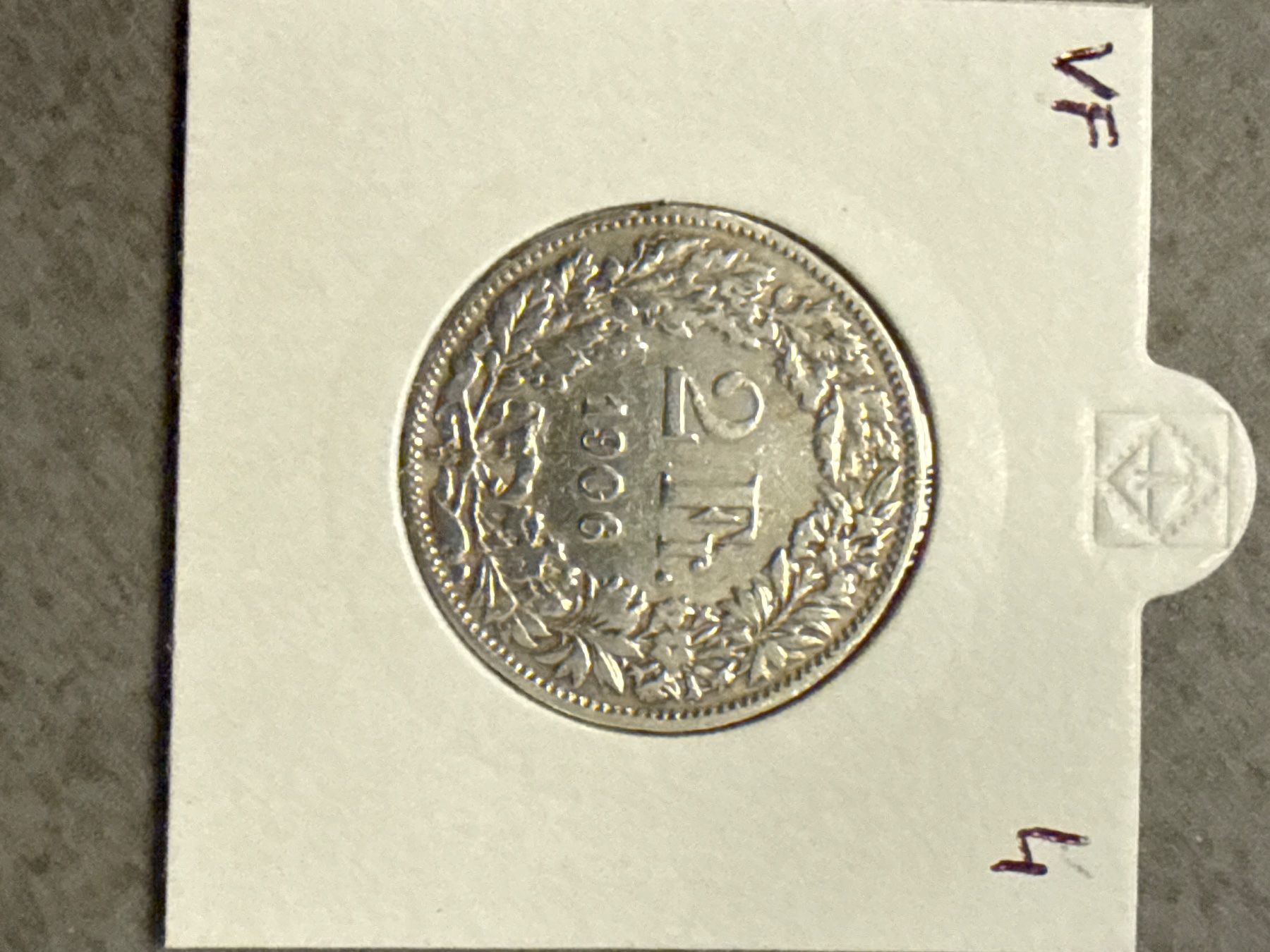 Tutti le monete: Swiss 2 franc 1906 Silver Coin – Usato da Pully venduto da ta571