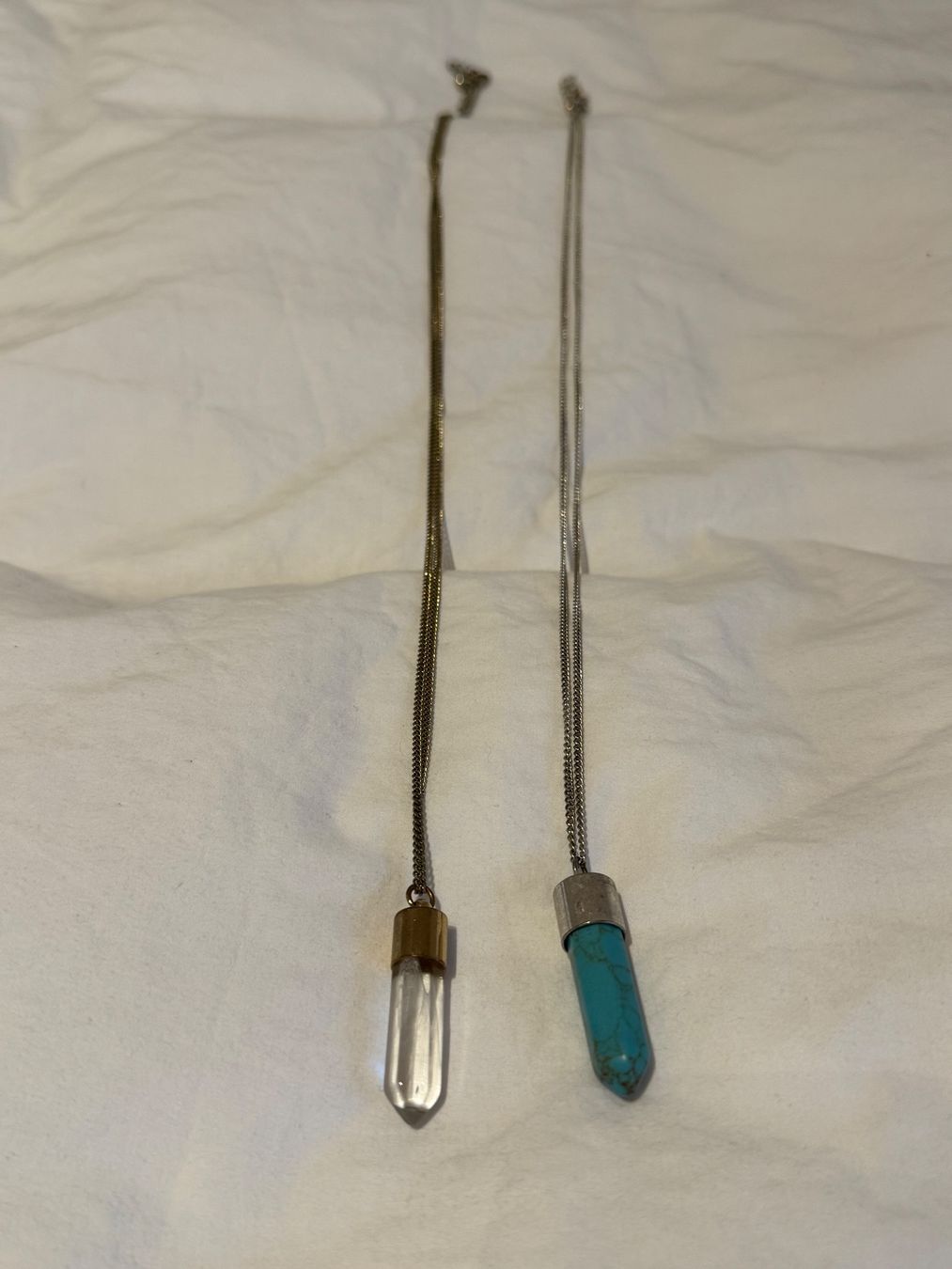Catenine: Collier avec pendentif pointe en pierre – Usato da Denens venduto da sar_5wlm 1