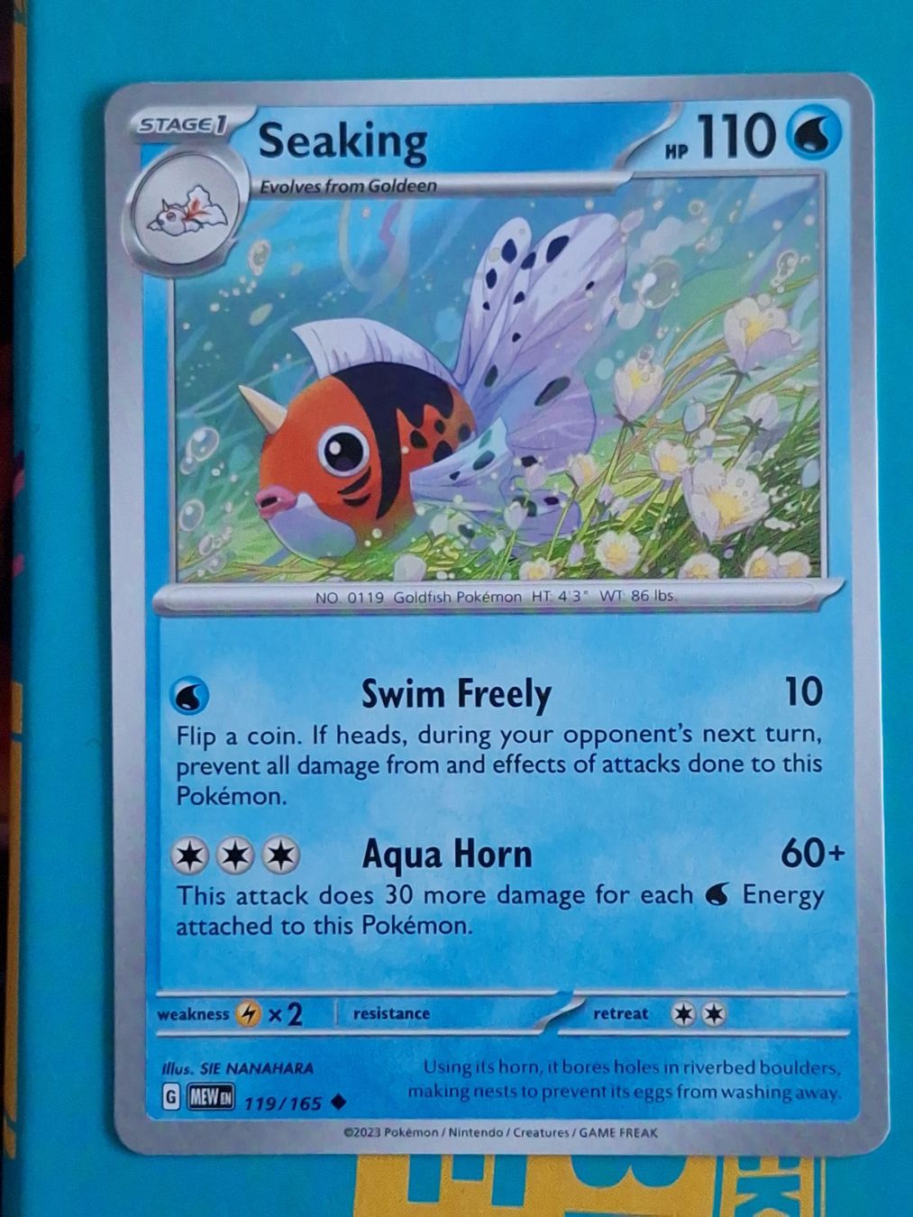 Pokémon Carte collezionabili: Seaking Golking - Pokemon Mew 151 – Usato da Altstätten SG venduto da GGsGameshop