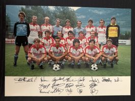 Autogrammkarte FC Sion Saison 1983-1984 Puma