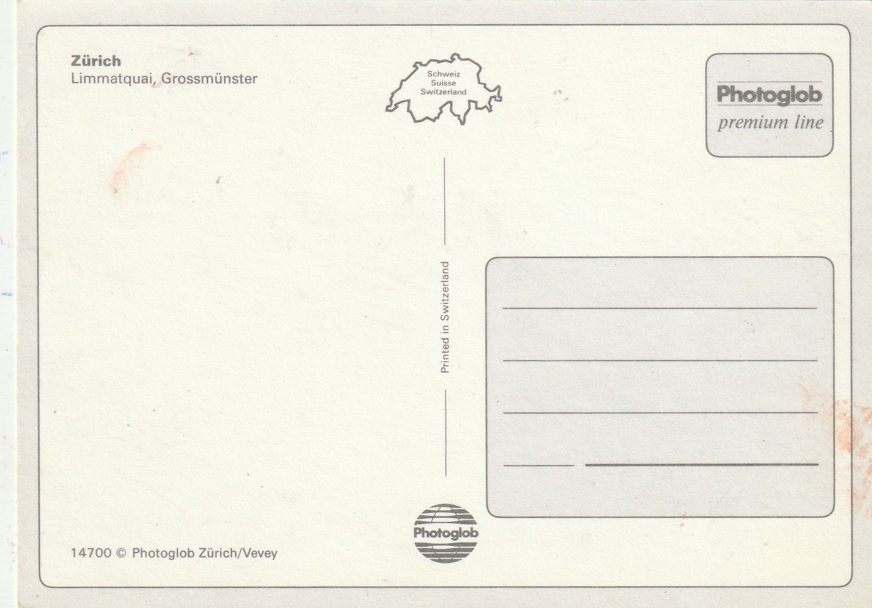 Cartoline postali: Zürich Limmatquai – Usato da Lumbrein venduto da made02 1