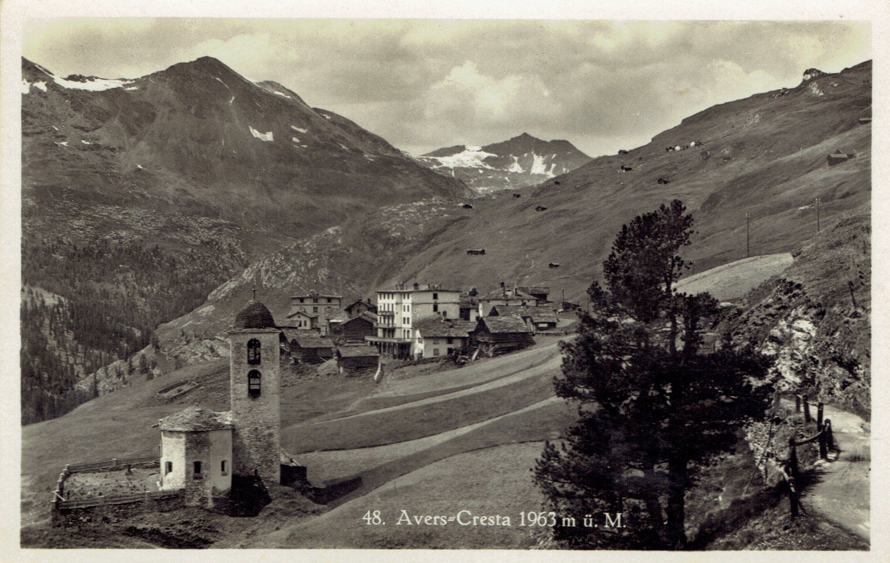 Ansichtskarten: Avers-Cresta GR, um 1935 – Gebraucht aus Otelfingen von Schmitte9