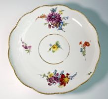 SCHALE*MEISSEN UM 1740*ALT MIT BLUMEN*****