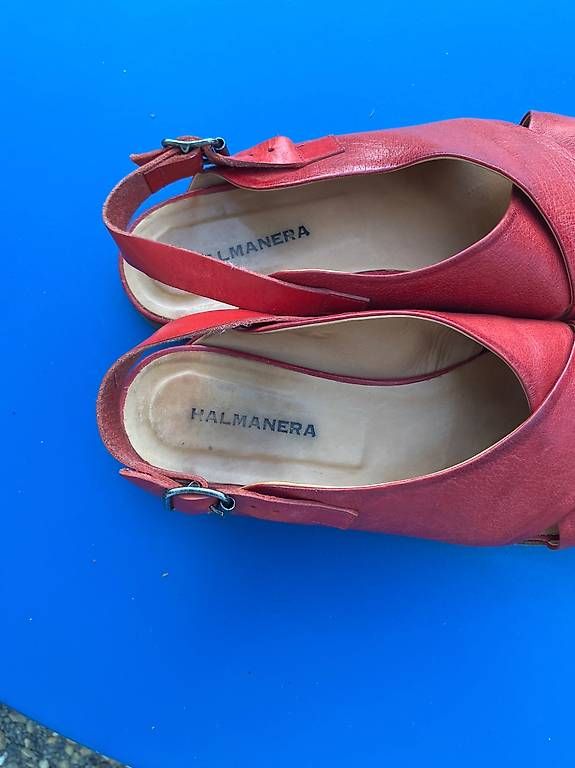 Scarpe da donna: rote ledersandalen grössse 39 – Usato da baar venduto da Lstar 1