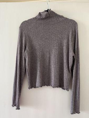 Cozy Ribbed Turtleneck Sweater, Size XL, Madewell