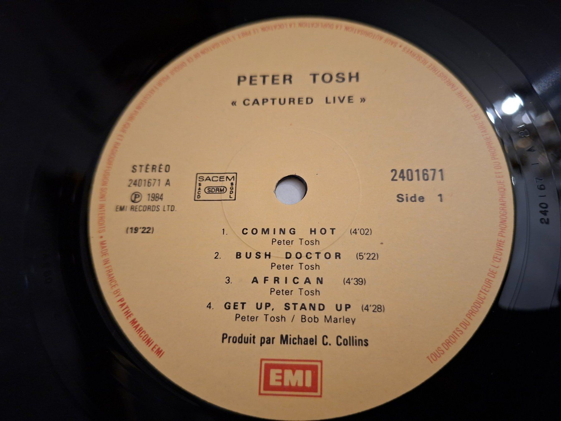 Dischi in vinile: Reggae LP - Peter Tosh - Captured Live - 1984 – Usato da Bernex venduto da Wannabehasbeen01 5