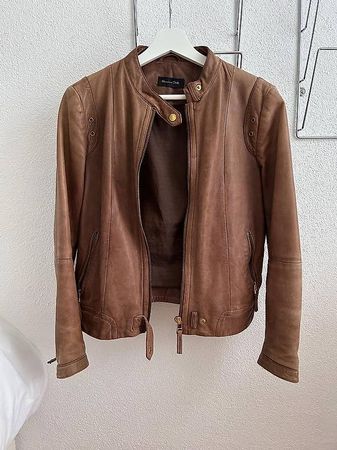 Leder Jacke Massimo Dutti