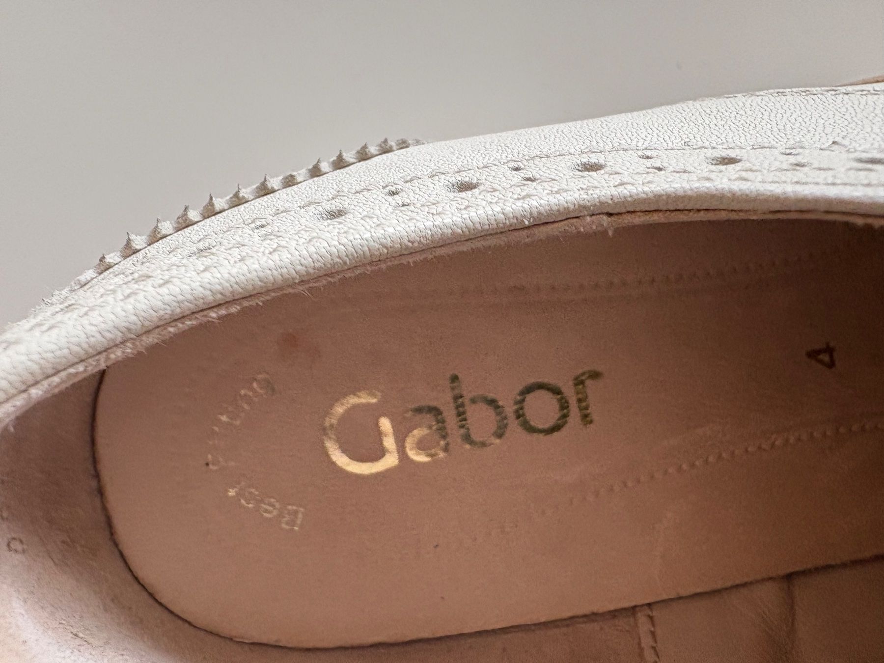 Gabor Scarpe da donna: Gabor Schnürer hellbeige Grösse 4 – Usato da Weggis venduto da Viva80 4