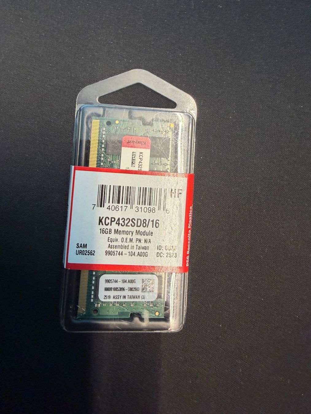 Kingston Memory / RAM: Kingston KCP432SD8/16 16GB Memory Module – Neu und originalverpackt aus Kloten von kay_n9jh