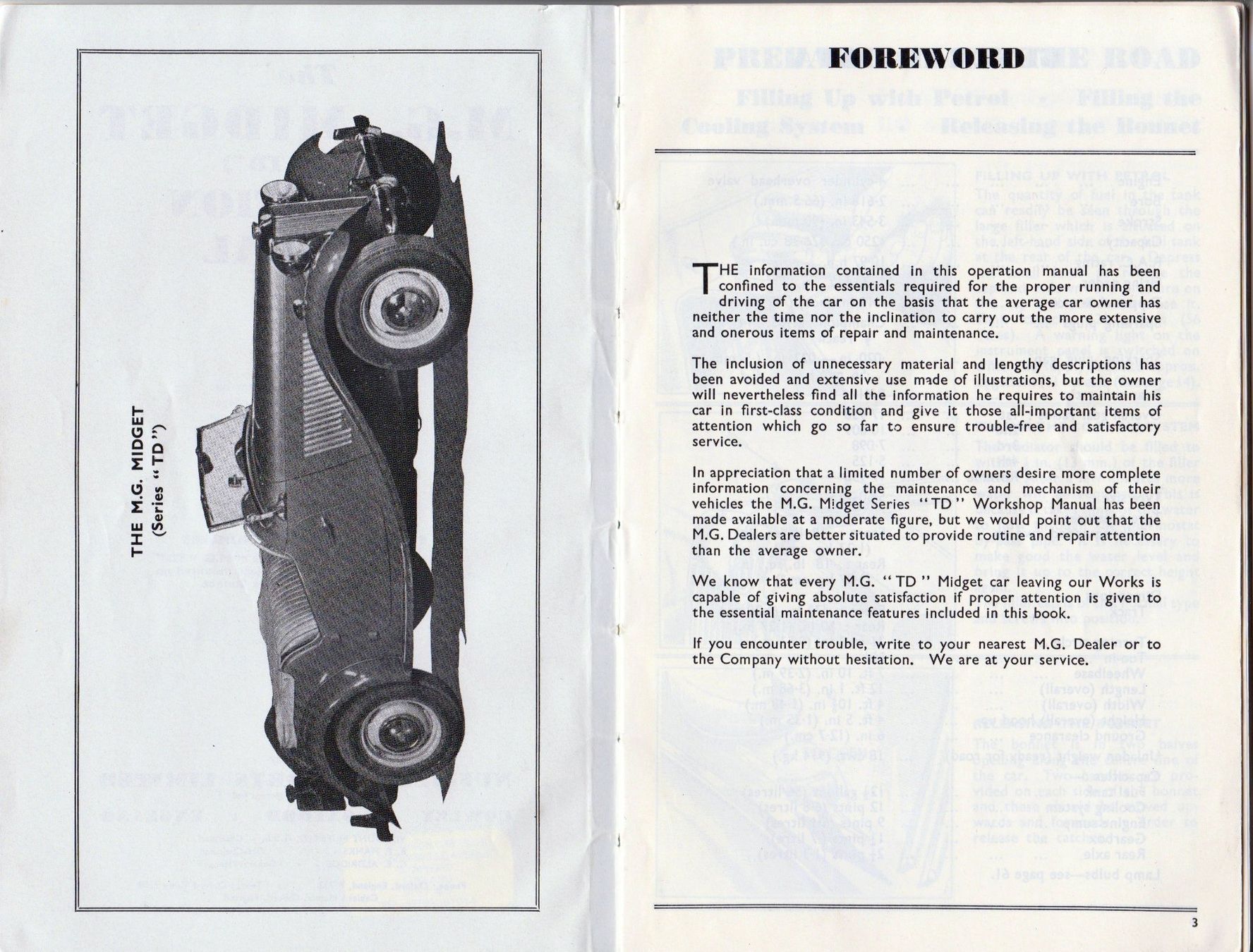 Bücher: MG Oldtimer Operation Manual;  The MG Midget Series "TD" – Gebraucht aus Fällanden von Blausegelfliege 3