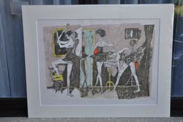 Alois Carigiet - die Mädchen vom Ballett - Litho von 1967