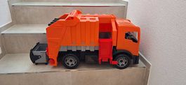 Spielzeug Müllwagen orange guter Zustand