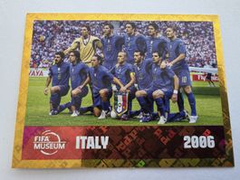 Italien FIFA WM 2006 Sticker FWC 17 Museum Edition Gold
