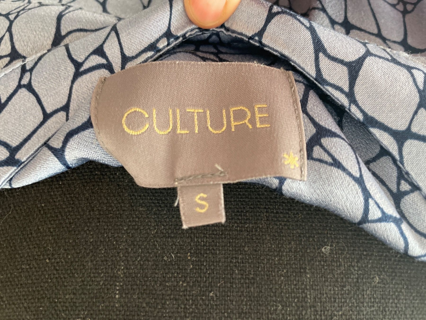 Blusen: Bluse von CULTURE Gr. S blau gemustert – Neu (gemäss Beschreibung) aus Birsfelden von Nic21 5
