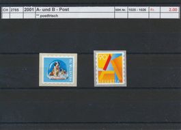 2001 "A- und B - Post", ** postfrisch