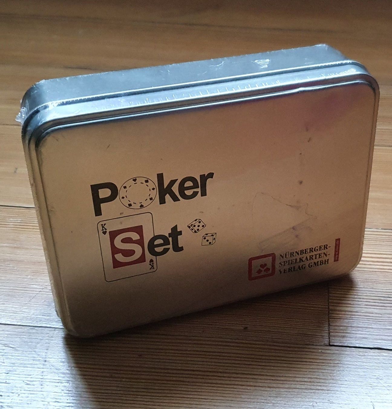 Giochi: Poker-Set in Metallgeschenkdose OVP – Nuovo e nell'imballaggio originale da Meinisberg venduto da Steiner31 3