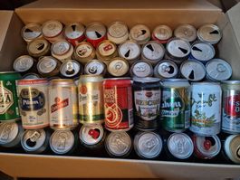 156 canettes de bière 330-350ml