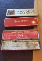 3 alte vitage Blechdosen SA.W.Faber Castell und Caran d Ache