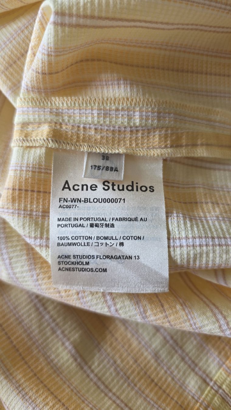 Acne Studios Blusen: Tolle exklusive Bluse von "ACNE STUDIOS" Gr. 38 – Neu (gemäss Beschreibung) aus Schneisingen von backstore24 7