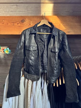 Diesel Lederjacke schwarz Grösse S gebrauchter Zustand