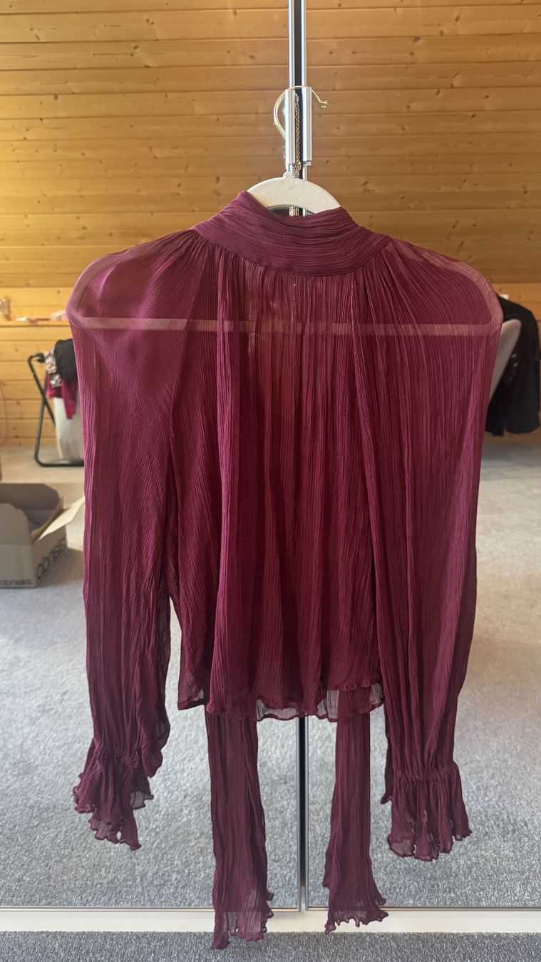 Mango Camicette: Bluse Bordeaux rot Mango, Gr. S – Usato da Kriessern venduto da loolah