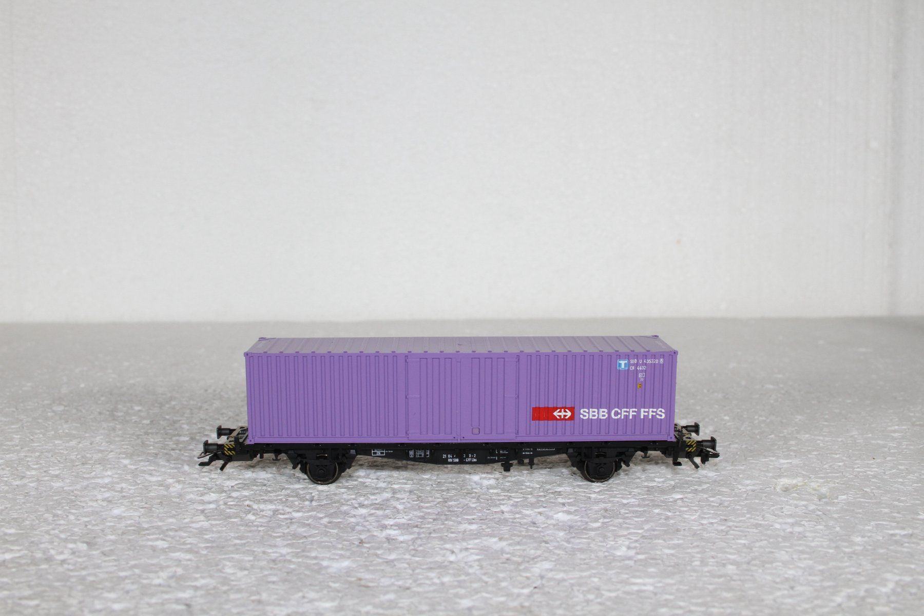 Märklin Modellini di ferrovie: Märklin 4852 SBB Containerwagen – Usato da Triesen venduto da gleis8 1